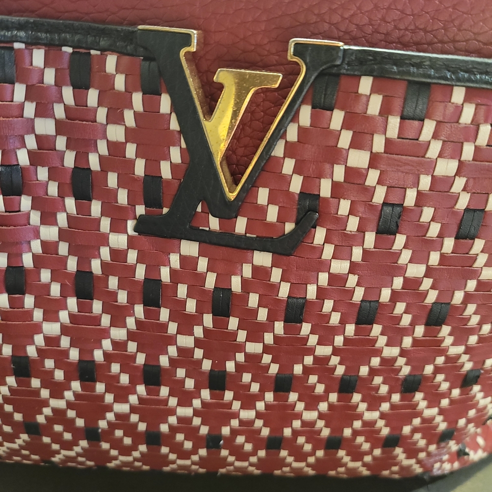 Luxury Red and Black Designer Handbag